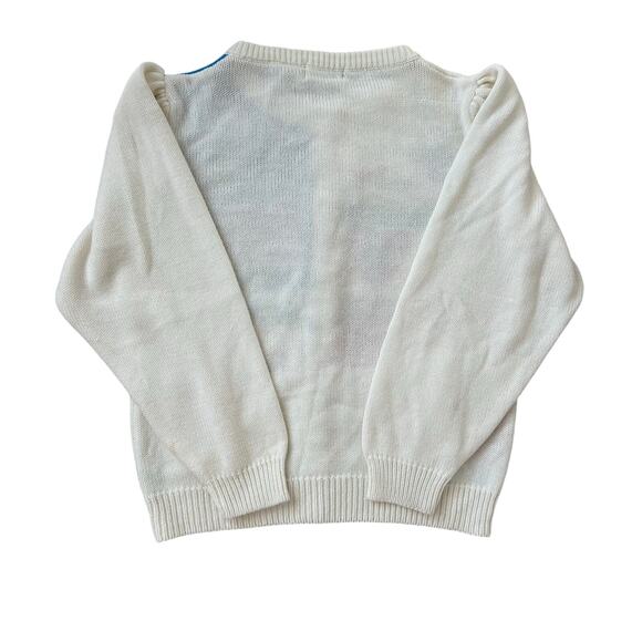 Vintage That's Me Puff Sleeve Folk Art Cardigan Medium Kidcore Cottagecore - Picture 9 of 11